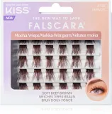 Накладные ресницы KISS Falscara Multi Wisps на тонкой прозрачной ленте, 24 шт Mocha — фото 1