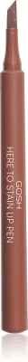 Карандаш для губ GOSH COPENHAGEN Here To Stain Lip Pen стойкий, увлажняющий, 1 мл, оттенок 006 Coffee Stain