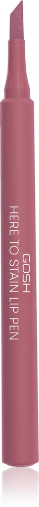 Карандаш для губ GOSH COPENHAGEN Here To Stain Lip Pen стойкий, увлажняющий, 1 мл, оттенок 010 Berry Stain