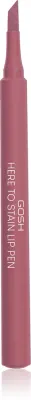 Карандаш для губ GOSH COPENHAGEN Here To Stain Lip Pen стойкий, увлажняющий, 1 мл, оттенок 010 Berry Stain