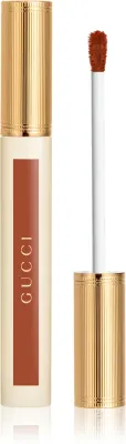 Помада для губ жидкая Gucci Glow Oil-In-Water Tint Liquid Lipstick с гиалуроновой кислотой, блестящая, 6,5 мл, оттенок 308 Lucy Dark Orange