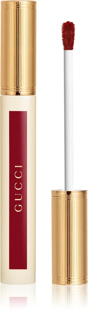 Помада для губ жидкая Gucci Glow Oil-In-Water Tint Liquid Lipstick с гиалуроновой кислотой, блестящая, 6,5 мл, оттенок 129 Paula Maple