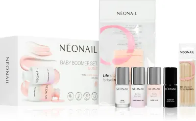 Набор для маникюра NEONAIL Baby Boomer Set Nude с базой, гель-лаком и топом, 1 шт