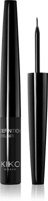 Подводка для глаз KIKO Milano Definition Eyeliner чёрная, водостойкая, 5 мл