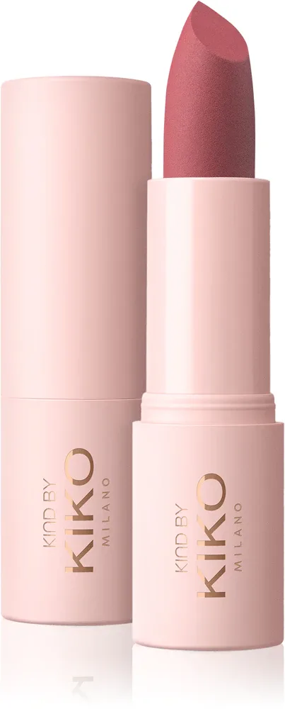 Помада для губ KIKO Milano Kind By Kiko Soft Matte Lipstick матовая, с интенсивной пигментацией, 4 г, оттенок 03 Mauve Harmony
