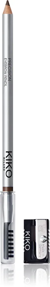 Карандаш для бровей KIKO Milano Precision Eyebrow Pencil со щёточкой, длительного действия, 0,55 г, оттенок 09 Warm Deep Brunettes