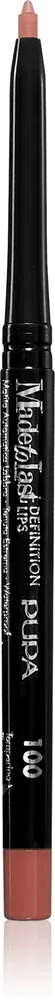 Карандаш для контура губ PUPA Milano Made to Last Definition Lips стойкий, с маслом жожоба, 0,35 г, оттенок 100 - Absolute Nude