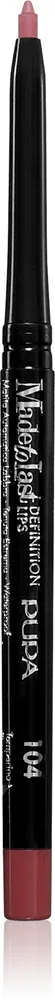 Карандаш для контура губ PUPA Milano Made to Last Definition Lips стойкий, с маслом жожоба, 0,35 г, оттенок 104 - Rosewood