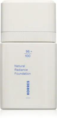 Тональный крем Korres Natural Radiance Foundation со средней плотностью покрытия, увлажняющий, 30 мл, оттенок 02 Medium