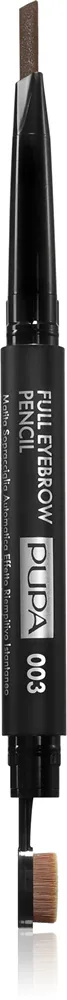 Карандаш для бровей PUPA Milano Full Eyebrow Automatic Pencil автоматический, со щёточкой, 0,2 г, оттенок 003 Dark Brown