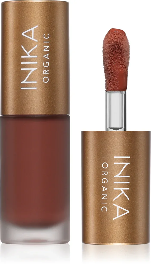 Блеск для губ INIKA Organic Lip Oil Collagen + Squalane ухаживающий, слегка окрашивающий, 5 мл, оттенок Cinnamon