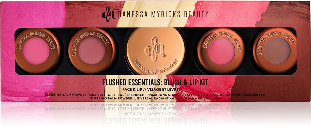 Набор для макияжа Danessa Myricks Beauty Flushed Essentials с бальзамами для губ и щёк, подарочный