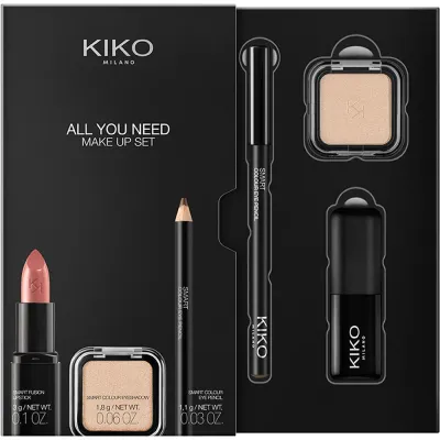 Подарочный набор KIKO Milano All You Need помада, тени для век, водостойкий карандаш для глаз