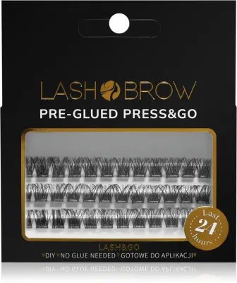 Ресницы накладные Lash Brow Press Go Self-Adhesive Eyelashes самоклеящиеся, для повседневного макияжа, 1 шт