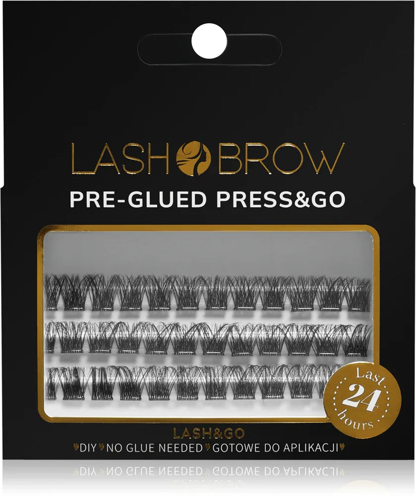 Ресницы накладные Lash Brow Press Go Self-Adhesive Eyelashes самоклеящиеся, для повседневного макияжа, 1 шт
