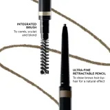 Карандаш для бровей Clarins Wonder Define Eyebrow Pencil, с щёточкой, 0,06 г, оттенок 02 cool brown — фото 3