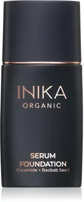 Тонирующий крем для лица INIKA Organic Serum Foundation с лёгкой степенью покрытия, увлажняющий, 25 мл, оттенок Fearless