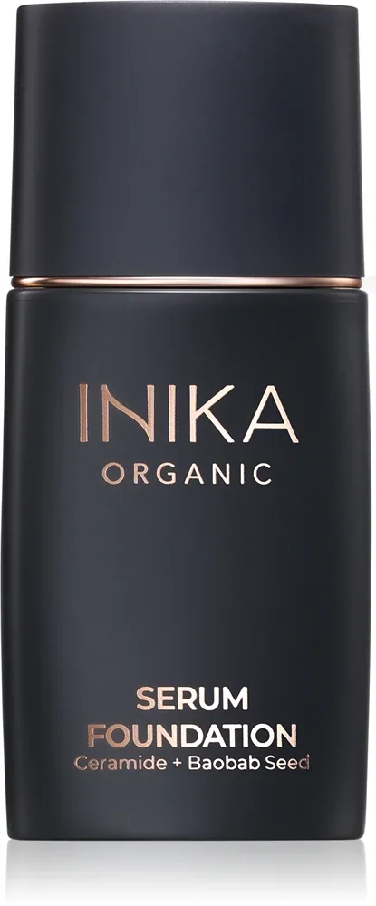 Тонирующий крем для лица INIKA Organic Serum Foundation с лёгкой степенью покрытия, увлажняющий, 25 мл, оттенок Nourish