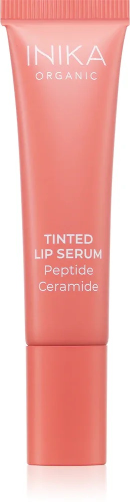 Бальзам для губ INIKA Organic Tinted Lip Serum Peptide + Ceramide тонирующий, увлажняющий, 10 мл, оттенок Blush