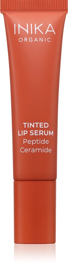 Бальзам для губ INIKA Organic Tinted Lip Serum Peptide + Ceramide тонирующий, увлажняющий, 10 мл, оттенок Rosewood