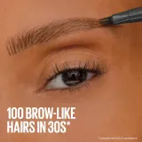 MAYBELLINE NEW YORK Brow Inserts - Фломастер для бровей Maybelline Brow Inserts с щёточкой, для естественного эффекта, 1,25 мл, 1.25 мл, оттенок 5 Deep Brown — фото 5