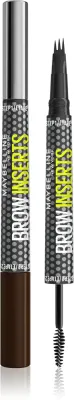 MAYBELLINE NEW YORK Brow Inserts - Фломастер для бровей Maybelline Brow Inserts с щёточкой, для естественного эффекта, 1,25 мл, 1.25 мл, оттенок 4.5 Ash Brown