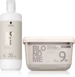 Набор для осветления волос Schwarzkopf Professional Blondme, окислитель и пудра, для профессионалов — фото 1