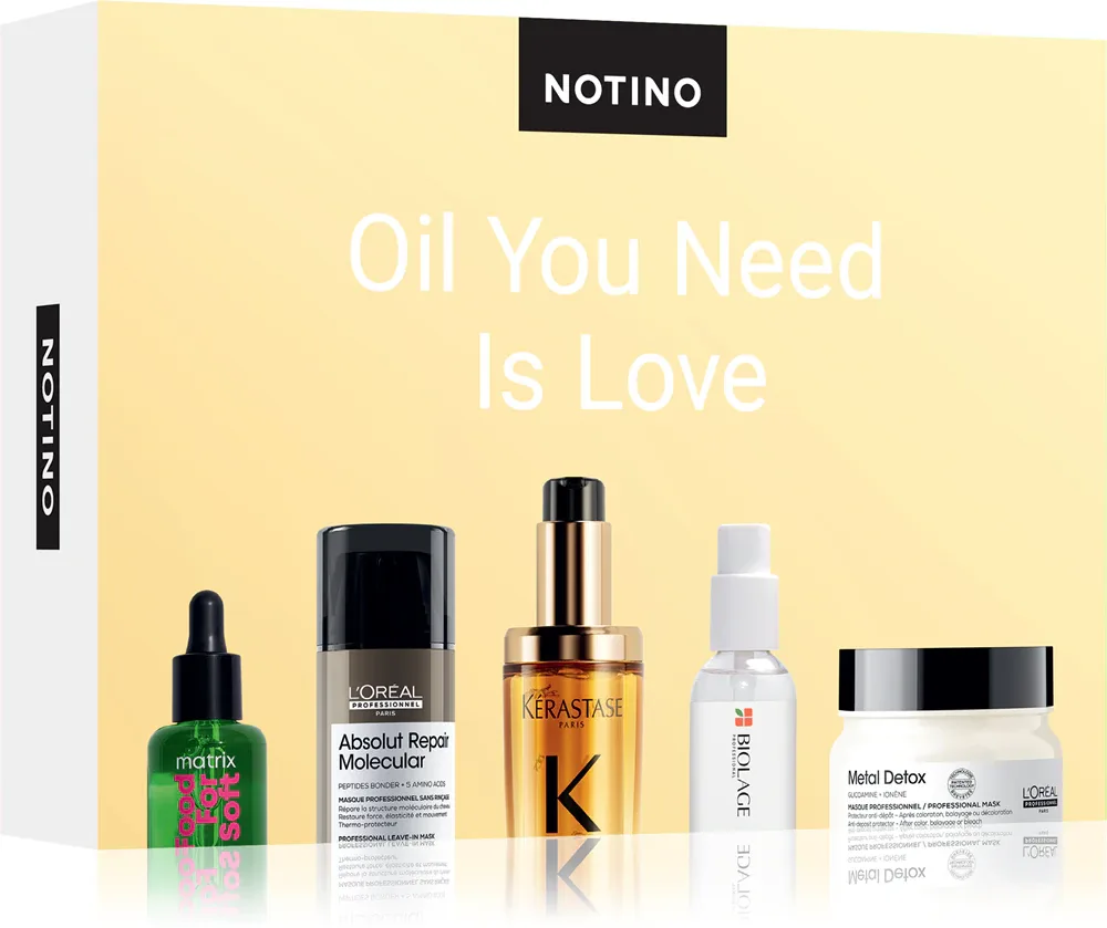 Набор для ухода за волосами Beauty Discovery Box Notino Oil You Need Is Love с маслами и масками в миниатюрах do wszystkich rodzajów włosów