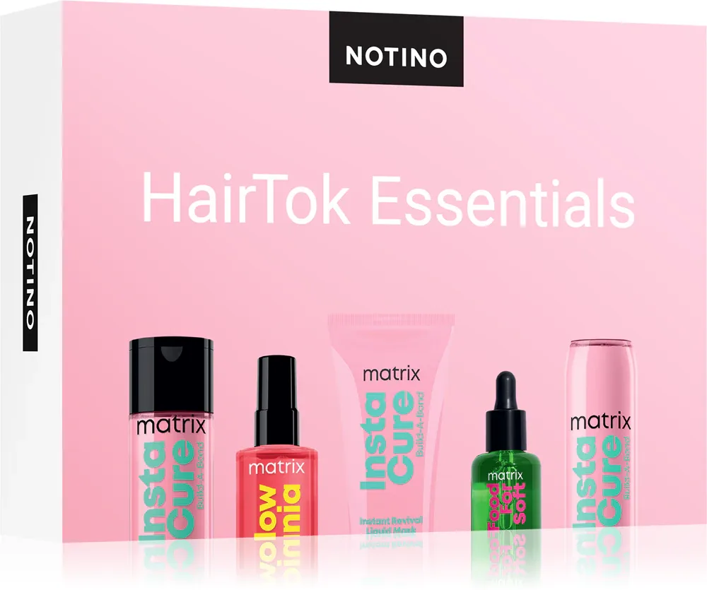 Набор миниатюр для волос Beauty Discovery Box Notino HairTok Essentials шампунь, кондиционеры, маска и масло-сыворотка