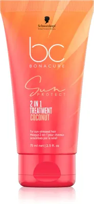 Маска для волос Schwarzkopf Professional BC Bonacure Sun Protect 2-IN-1 Treatment после солнца, интенсивно восстанавливающая, 75 мл
