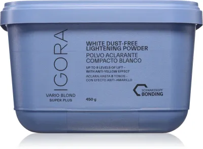 Осветляющая пудра для волос Schwarzkopf Professional IGORA Vario Blond Super Plus, до 8 уровней, 450 г