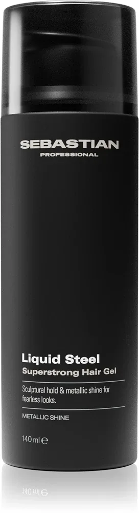 Гель для укладки волос Sebastian Professional Liquid Steel сильной фиксации, с блеском, 140 мл