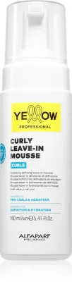 Мусс для вьющихся волос Yellow Professional Curls Curly Leave-in Mousse несмываемый, для локонов, 160 мл