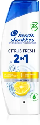 Head & Shoulders Citrus Fresh 2in1 - Шампунь и кондиционер против перхоти Head Shoulders Citrus Fresh 2in1 для жирных волос, с цитрусовым ароматом, 800 мл, 400 мл