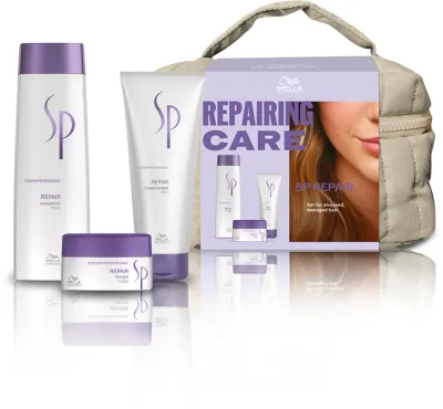 Набор для восстановления волос Wella Professionals SP Repair Set шампунь, кондиционер и маска, подарочный, 3 шт