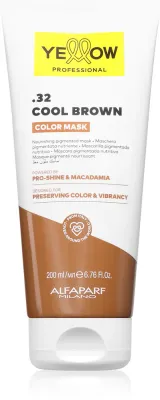 Маска для волос Yellow Professional Color Mask тонирующая, восстанавливает яркость цвета,, 200 мл, оттенок .32 Cool Brown