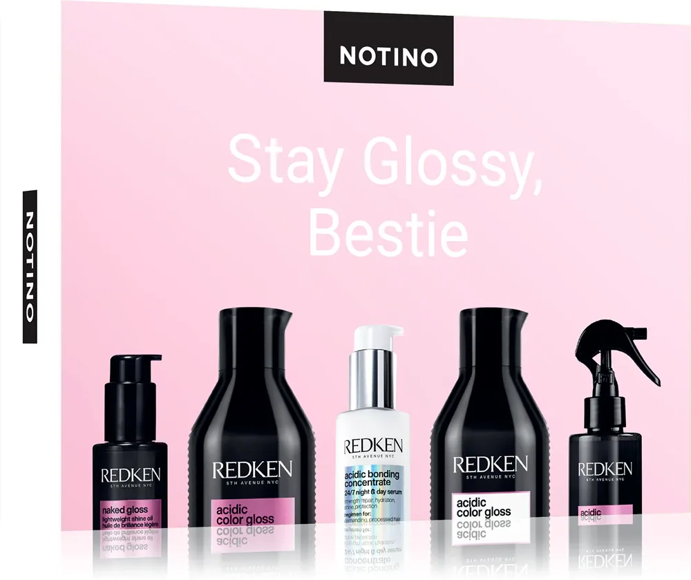 Набор для ухода за волосами Beauty Discovery Box Notino Stay Glossy, Bestie с миниатюрами средств для окрашенных волос do wszystkich rodzajów włosów