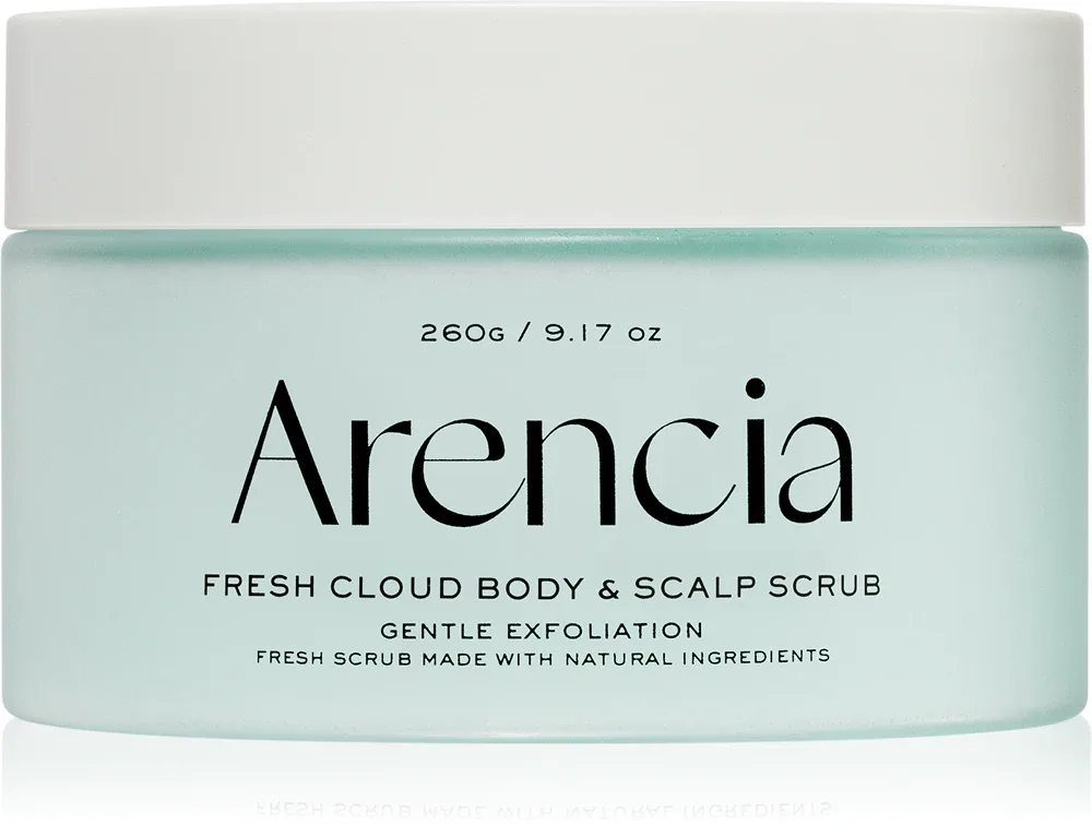 Скраб для тела Arencia Fresh Cloud French Mint и Lily отшелушивающий, увлажняющий, 260 г