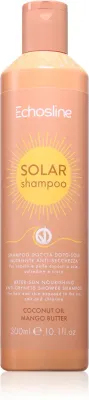 Шампунь для волос Echosline SOLAR Shampoo после солнца и хлорированной воды, увлажняющий, восстанавливающий, 300 мл