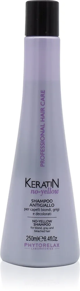 Шампунь для осветлённых волос Phytorelax Laboratories Keratin No-Yellow против желтизны, 250 мл