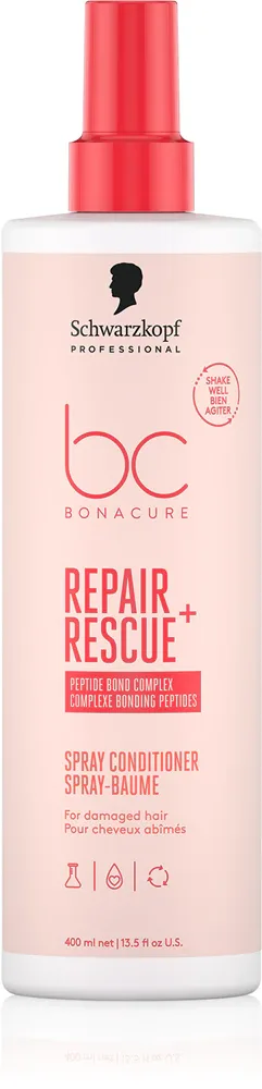 Несмываемый кондиционер для волос Schwarzkopf Professional BC Bonacure Repair Rescue+ увлажняющий, w sprayu 200 мл / w sprayu 400 мл