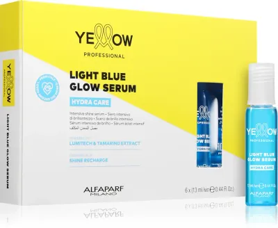 Сыворотка для волос Yellow Professional Hydra Care Light Blue Serum увлажняющая, восстанавливающая блеск, 6 × 13 мл
