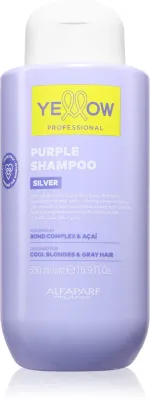 Шампунь для волос Yellow Professional Silver Purple Shampoo нейтрализующий желтизну и оранжевые подтоны, 500 мл