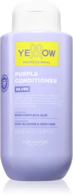 Кондиционер для волос Yellow Professional Silver Purple Conditioner тонирующий, нейтрализует жёлтый и оранжевый подтон, 500 мл