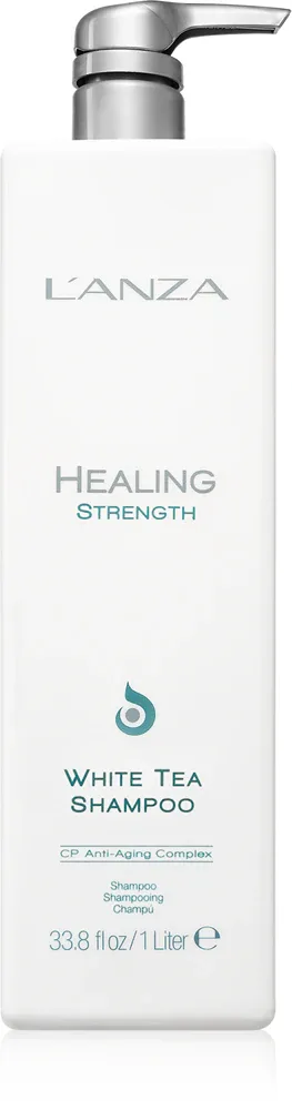 Шампунь для волос L'anza Healing Strength White Tea Shampoo с белым чаем, для блеска и объёма, 1000 мл