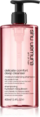 Шампунь для волос Shu Uemura Deep Cleanser Delicate Comfort увлажняющий, для сухой кожи головы, 400 мл