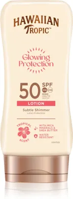 Молочко солнцезащитное Hawaiian Tropic Glowing Protection Sunscreen Lotion водостойкое, с маслом ши, 170 мл