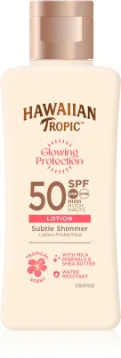Молочко солнцезащитное Hawaiian Tropic Glowing Protection Sunscreen Lotion водостойкое, с маслом ши, 75 мл
