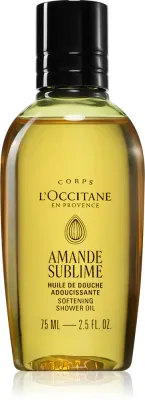 Масло для душа L’Occitane Amande Sublime Softening Shower Oil с миндальным маслом, смягчающее, 75 мл