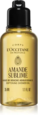 Масло для душа L’Occitane Amande Sublime Softening Shower Oil с миндальным маслом, смягчающее, 35 мл